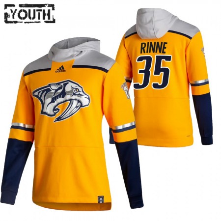 Kinder Eishockey Nashville Predators Pekka Rinne 35 2020-21 Reverse Retro Pullover Hooded Sweatshirt
